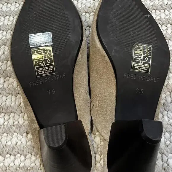 Free People Stellar Mules in Fadded Saddle Suede - Picture 6 of 6